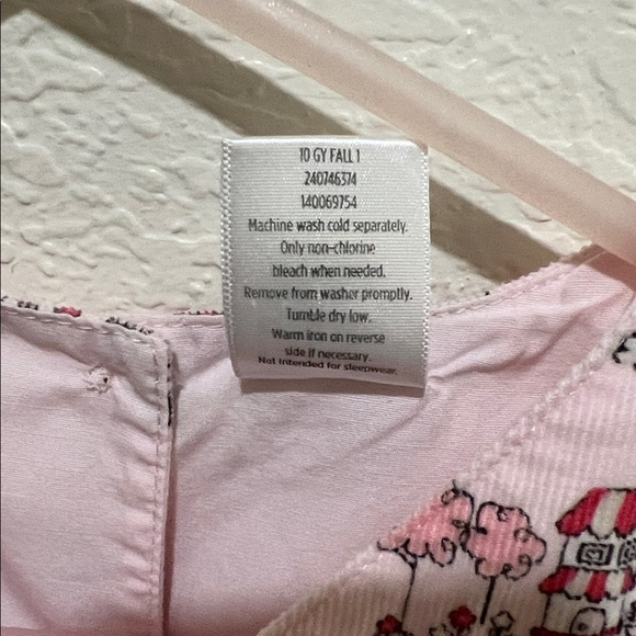 2009 vintage Gymboree Sweet Paris collection corduroy dress size 12-18M - Picture 6 of 7